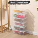 novelinks 6 Quart Clear Plastic Storage Bins with Transparent Lids Stackable Box Craft Storage Organizing Container Sensory Bin,8 Pack