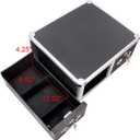 Vaultz Locking 4 x 6 Index Card Cabinet, Double Drawer, Black (VZ01395)