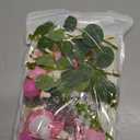 Fairy Cake Toppers Pink Mushroom Butterfly Leaf Fairy Garden Cake Cupcake Topper Decorations for Fairy Girl Theme Party