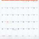 2026 Wall Calendar - January 2026 - December 2026, 12 Monthly Hanging Calendar, 2026 Planner, A4 Size 8.5" x 11", Spiral Binding, Holidays, Julian Dates, Large Blocks, Twin-Wire Binding, Hanging Hook, (1 Pack) (Blue/White)