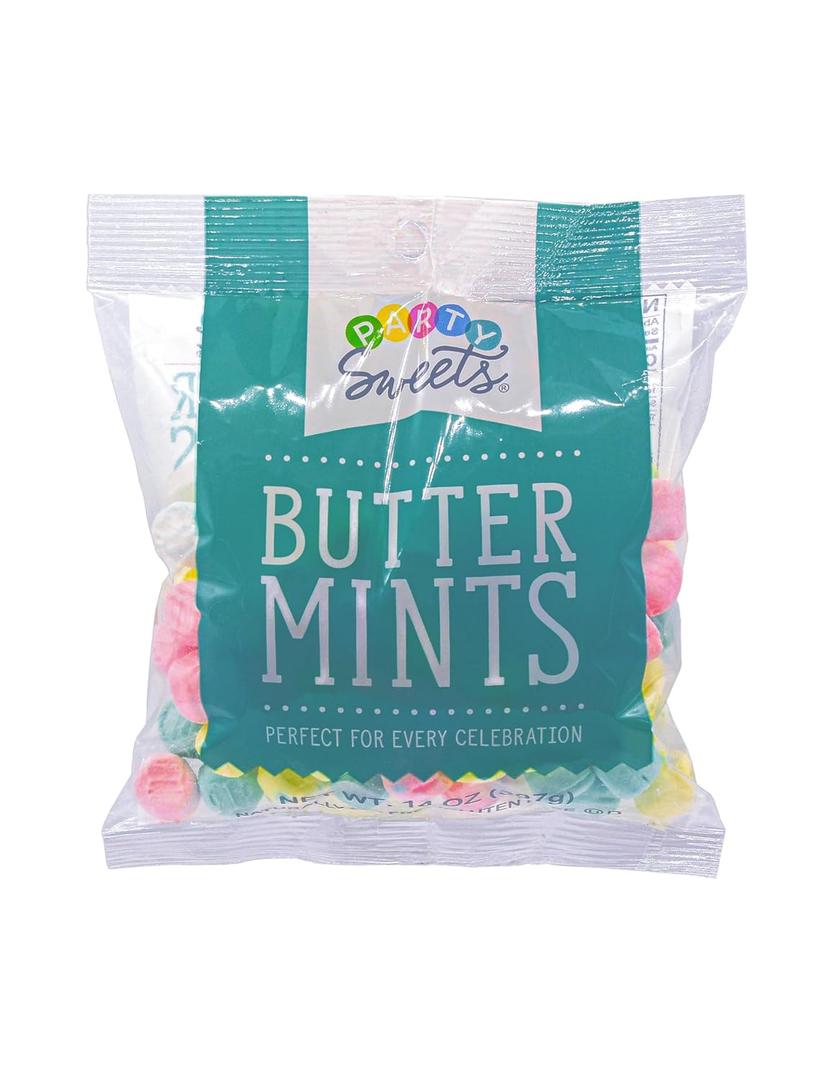 Party Sweets Assorted Pastel Buttermints, 14 Ounce, Appx. 100 pieces from Hospitality Mints (EXP 03/16/27)