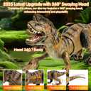 Remote Control Dinosaur Toys for Kids, Large Robot Dinosaur Toys with 360 Swaying Head & Spray, Roaring, Realistic Walking T-Rex Dinosaur Toy for Boys Girls, Best Gifts for Kids 3-5 5-7 8-12+