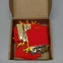 24 Pcs Lucky Gold Ingot Coins with Red Color Velvet Pouches, Chinese Feng Shui Wealth Charm, Feng Shui Lucky Yuan Bao Metal Foil Fortune Symbols for Lunar New Year Decor