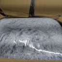 JOLLYVOGUE Human Dog Bed for Adults and Pets, Ultra-Soft Plush Giant Dog Bed with Egg Crate Foam, Non-Slip Base, and Machine Washable Cover - Ideal for Relaxation and Napping, Light Grey
