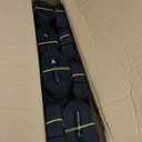 Navoriá Heavy Duty Pontoon Boat Cover with Support Poles - 1200D Waterproof Pontoon Boat Cover 25-28 ft, Includes Motor Cover & 18 Tie-Down Straps for Windproof Storage and Trailering, Jet Black