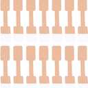 SUPVOX Kraft Paper Labels 300Pcs Blank Adhesive Jewelry Price Tags for Rings Bracelets Necklaces DIY Crafts and Display