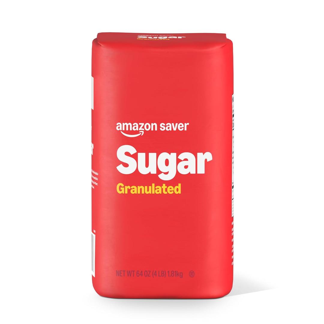 Amazon Saver, White Sugar, 4 Lb (EXP 01/16/28)