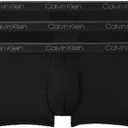 Calvin Klein Men's Underwear Microfiber Stretch 3 Pack Trunk (Medium)