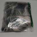 meiliprotea Long Wavy Silver Grey and Black Wig with Bangs Black Grey Split Dye Wigs for Women 26 Inches Glueless Synthetic Bangs Wig for Daily Christmas Party Cosplay Halloween Use (Black and Grey) (Half Black Half White)