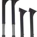 Regency Kee Adjustable Leg, black & Chrome (Set of 4), 23"-35"