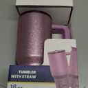 Frost Buddy Thicc Buddy - 16 oz Stainless Steel Vacuum Insulated Tumbler with Lid and Straw for Water - Travel Mug Cupholder Friendly - Gifts for Women Men Him Her (Aurora)