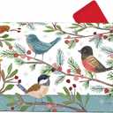 Studio M The Original Magnetic Mailbox Cover Decorative MailWrap, Fits Standard Size 6.5 x 19 Inch Mailbox, Vinyl Winter Bird Branches