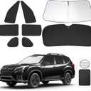 Window Shades for Subaru Forester 2019-2024 Accessories Car Side Full Windows Rear Triangular Windshield Sun Shade Sun UV Rays & Privacy Protection for Camping,Napping,and Relaxing 8PCS