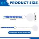 Kingdder 2 Pack Measuring Fish Stringer with Protective Cover Ground Stakes 60 Inch Fishing Measure Tape Ruler Angler Equipment Accessories for Saltwater Freshwater Kayak Spearfishing Stringer