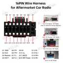 16pin Car Radio Stereo Power Wiring Harness Cable w/Can Bus decoder Compatible for VW Jetta/CC/Polo/Passat/Golf Skoda