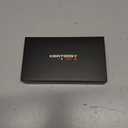 Weekly Pill Organizer 1 Time a Day  Travel Pill Case 7 Day, Small Pill Box 8 Compartments Push Open, with Color Slots, Medicine Organizer for Fish Oil, Vitamins, with Wrist Lanyard, BPA Free, Black