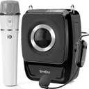 SHIDU 35W Voice Amplifier with Wireless Microphone Handheld and Headset, Wireless Voice Amplifier for Teachers, Bluetooth Portable Megaphone Speaker for Classroom Tour Guides Speech Meeting-S92
