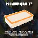 VF130H Flat Pleated HEPA Filter Compatible with Bosch VAC090 VAC140 Series Dust Extractors, Only for Dry-Vacuuming Use