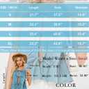 Denim Tops for Women Jean Vest Top Sleeveless V Neck Waistcoats Suit Denim Vest Bow Tie Front Peplum Crop Tank Tops (Small, 01-light Blue)