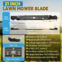 21 Inch Lawn Mower Blade - Mulching Blade for Cub Cade MTD Craftsman Troy Bilt TB110 TB200 Some 21" Walk Behind Push Mower Replace Parts 942-0741A 742-0741A CMXGZAM100067