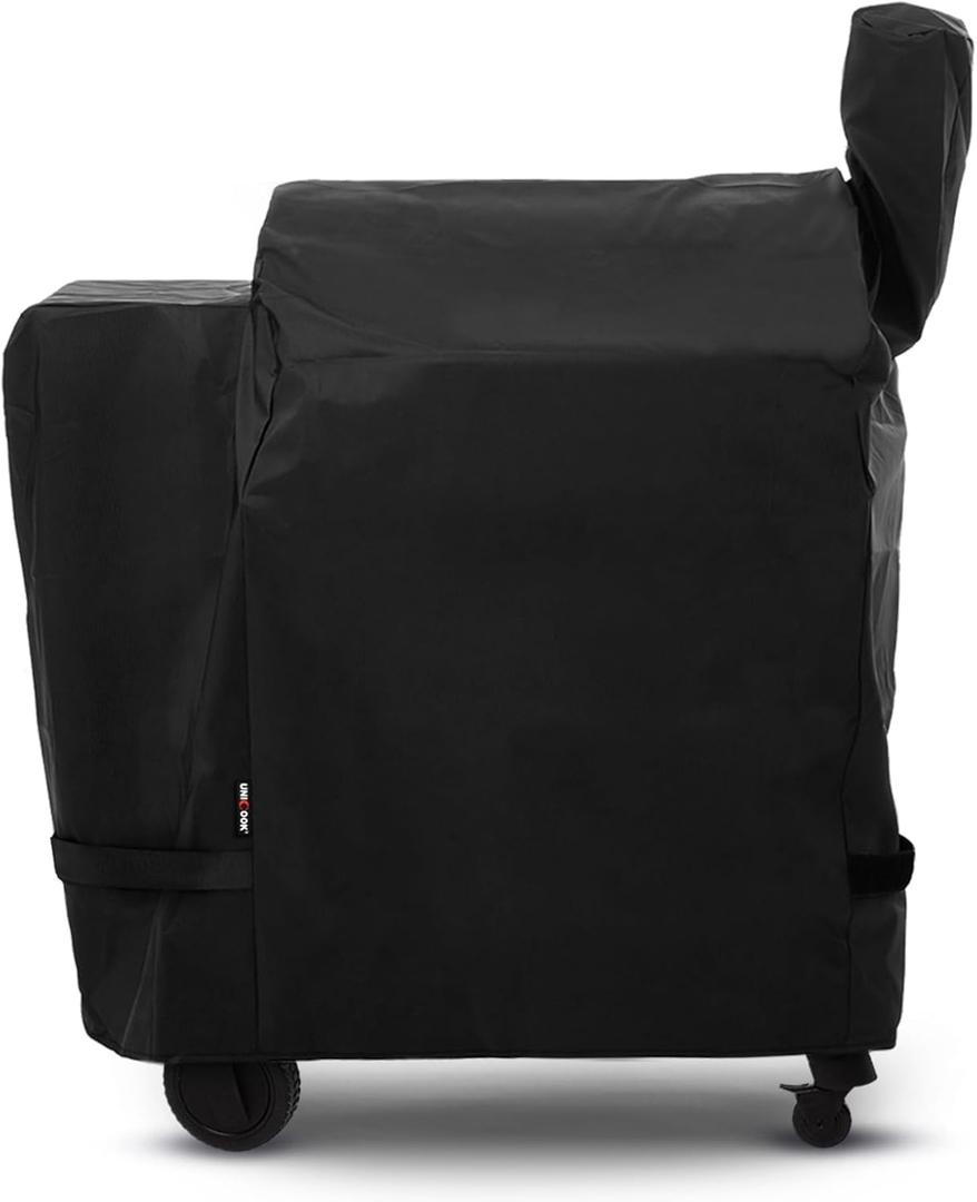 Unicook Grill Cover Compatible with Traeger Pro 22/ Pro 575 Series Wood Pellets, Heavy Duty Waterproof Full-Length Outdoor BBQ Smoker Cover, All-Season Protection Grill Accessory