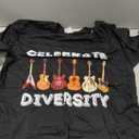 Celebrate Diversity - Funny Guitar Lover & Guitarist Gift T-Shirt Small