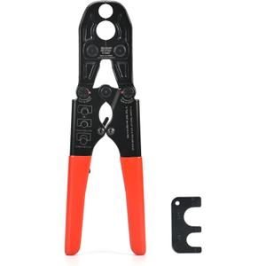 iCrimp 1/2 and 3/4-inch Combo Pex Pipe Crimping Tool for Copper Ring with Gauge meets ASTM 1807 Standard-manufactured by IWISS