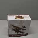 Wooden Airplane Model Small Vintage Plane 3D Propeller Airplane Wood Aircraft Retro Figurines for Plane Desktop Ornament 7.86 x 7.86 x 3.93Inch Random Color