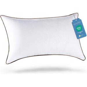 JOLLYVOGUE Pillows Queen Size for Sleeping, Soft and Supportive Bed Pillow with Down Alternative Filling for Side and Back Sleepers, Hotel Collection (Queen (Pack of 1), White)