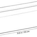 STOBAZA Transparent Display Shoe Holder 8-Pack 9.84X4.72 Inches Wall Mounted Slatwall Shelves for Retail Store and Home Shoe Organization