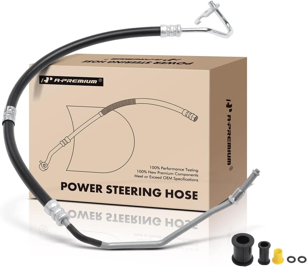 A-Premium Power Steering Pressure Hose Line Assembly Compatible with Chevrolet Traverse 2009-2017 & GMC Acadia Limited & Buick & Saturn, with O-ring, Pump To Gear/Rack Pinion