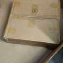 End Table with Charging Station, Nightstand with Diamond Handle and Rattan-Style Drawer, Bedside Table, Light Oak