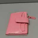 Small Wallet Women RFID Blocking Soft Leather Bifold Compact Card Holder Wallet for Women with Zipper Coin Pocket 4 ID Window 