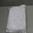 Trlyc Spandex Folding Chair Covers 100 Pcs Universal Fitted Dining Chair Cover Stretchy Slipcovers for Wedding Party Banquet Flat-Front Chairs Covers (White)