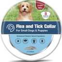 Flea Collar for Small Dogs, Tick Collars for Puppy, Small Dog Flea Collar Under 18 lbs, 8 Months Protection (Pack of 2)
