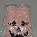 Toddler Girl/Boy Halloween Sweater Pumpkin Smile Embroidery Sweater Knitted Pullover Fall Winter Clothes (Pink)