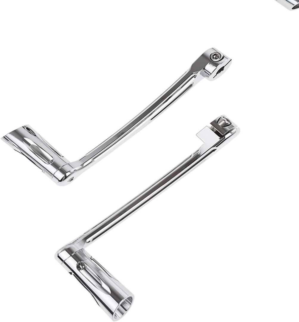 Heel Toe Shift Lever Set with Shifter Pegs Fit for Harley FL Softail 19862017 Road King Street Glide Road Glide Electra Glide 19882025 Trike 20082025 (Chrome)