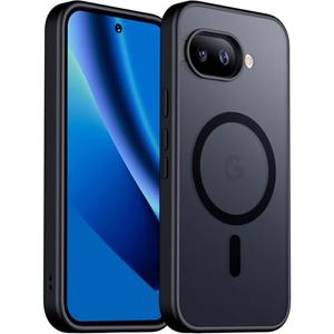 SPIDERCASE Magnetic for Google Pixel 10A Case, Military Grade Drop Protection Slim Translucent Matte Shockproof Anti-Fingerprint Phone Case for Pixel 10A, Black