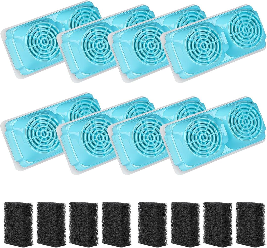 8-Pack Pet Water Fountain Filter Compatible with Emdoro Pet Water Fountain, Fit for 3.2L/108oz Wireless Stainless Steel Cat Water Fountain for 4 Months Supply