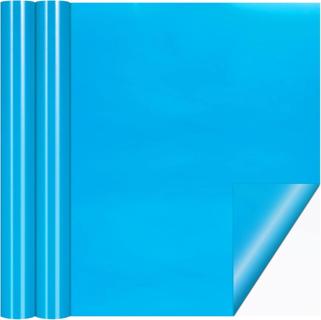 Nuanchu Vinyl Pool Liner Patch Self-Adhesive PVC Repair Patch for Swimming Pools Inflatable Boat(Sky Blue,12 x 80 Inch)