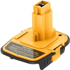 1PACK DM18D Adapter Converter for 18V Tools with USB Port, Compatible with Dewalt 20V Battery, Compatible with Milwaukee 18V Battery