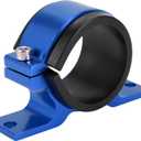 1pcs 50mm Universal Fuel Filter Mounting Bracket - Car Fuel Pump Clamp Holder - Aluminum Alloy Blue
