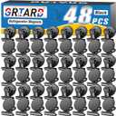 Grtard 48pack Magnetic Clips Heavy Duty, Black Magnet Clips for Fridge, Refrigerator Magnets, Scratch Free Magnets with Clip, Strong Magnetic Clip for Refrigerator, Whiteboard, Locker, Classroom