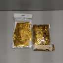 Gold 2 Pack Metallic Tinsel Foil Fringe Curtains, 3.3x8.3 Feet Black Streamers for Party, Door Streamers Party Decorations, Party Streamers for Birthday Christmas Party Decorations