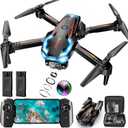 Drone with Camera for Adults, 2K HD FPV Drones with Upgrade Altitude Hold, One-Key Take Off/Landing, Speed Adjustment, Headless Mode, 2 Batteries, Toys Gifts for Teen Boys Girls, Beginner (BlackOrbage)
