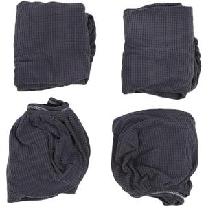 RV Dinette Cushion Covers, Stretchy Polyester Slipcovers for 39-50in Length with Elastic Band Design, for RV Furniture Sofa Seat Protection (Dark Gray)
