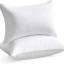 FAVRIQ 12 x 20 Throw Pillow Inserts (Set of 2), Rectangle Interior Sofa Pillow Inserts with 100% Cotton Cover, Lumbar Support Pillow for Chair Bed, Decorative Pillow Insert Pair, White Couch Pillow