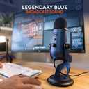 Logitech Creators Blue Yeti USB Microphone for Gaming, Streaming, Podcast, YouTube, Discord, PC, Studio Sound, Plug & Play-Midnight Blue