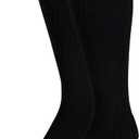 NuVein Compression Socks, 20-30 mmHg Support for Men, Padded Cushion Foot, Knee High, Closed Toe, Black, Medium (Medium (1 Pair))