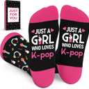 ZAGKOO Funny Hobby Socks for Women, Girls - Anime, Acting, Kpop Music, Movies, Gymnastics, Crocheting, Cheer Christmas Socks, One Size